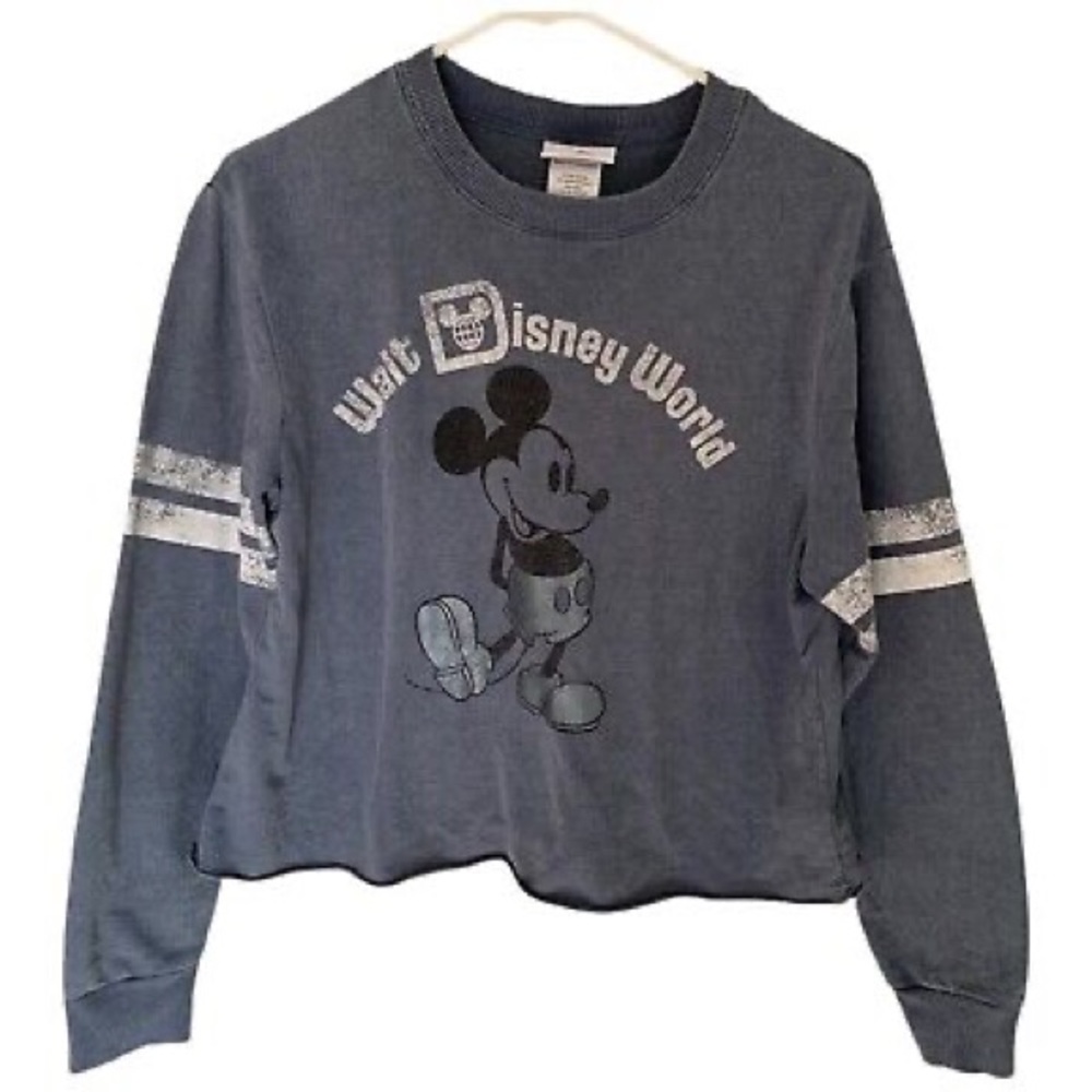 walt disney world blue mickey sweater/sweatshirt top